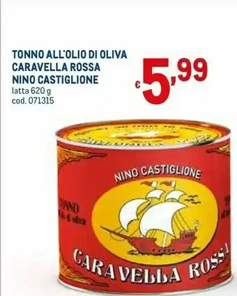 Metro Nino castiglione - tonno all'olio d'oliva caravella rossa offerta