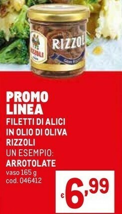 Metro Filetti di alici in olio di oliva offerta