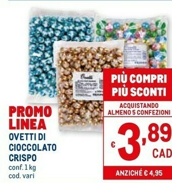Metro Ovetti di cioccolato offerta