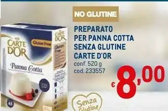 Metro Preparato per panna cotta carte d'or 520 g(ml) offerta