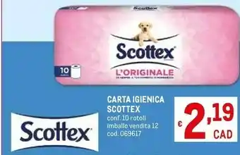 Metro Carta igienica offerta