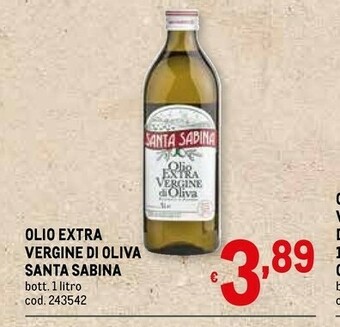 Metro Olio extravergine di oliva offerta
