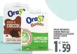Interspar OraSi bevanda avena matcha/avena cioccolato avena caffè offerta