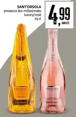 PRO7 Supermercati Sant'Orsola prosecco doc millesimato luxury/rosè offerta