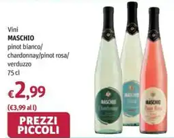 Futura Supermercati Maschio Vini pinot bianco/ chardonnay/pinot rosa/ verduzzo offerta