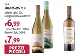 Futura Supermercati Vini Villa Raiano Aglianico Irpinia DOC/ Falanghina del Beneventano IGT offerta