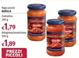 Futura Supermercati Barilla Ragù pronto Contadina offerta