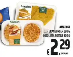 Coop Amadori Granburger/Cotoletta Sottile offerta