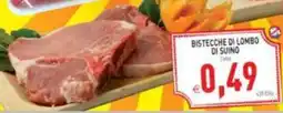 Supermercati Agorà Bistecche di lombo di suino offerta