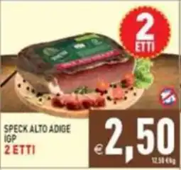 Supermercati Agorà Speck Alto Adige IGP offerta