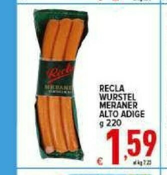 Iper Triscount Wurstel offerta