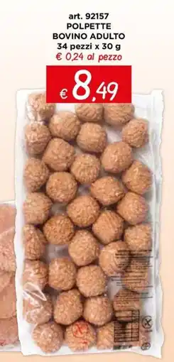 Zona Polpette bovino adulto offerta