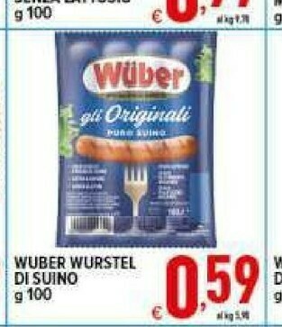 Iper Triscount Wurstel offerta