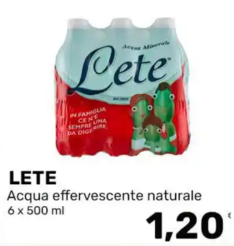 Lete Acqua effervescente naturale