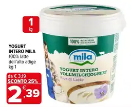 Iperal Yogurt intero mila offerta