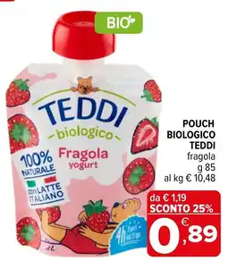 Iperal Teddi biologico Fragola yogurt offerta