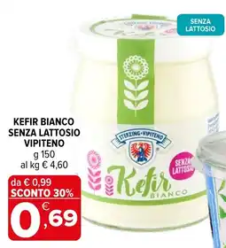 Iperal Kefir bianco senza lattosio offerta