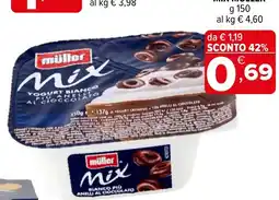 Iperal müller Mix Yogurt bianco più anelli al cioccolato offerta