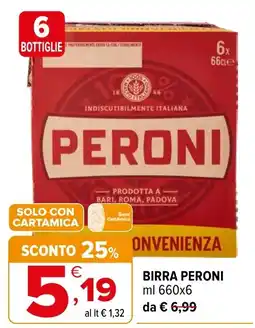 Iperal Birra Peroni offerta