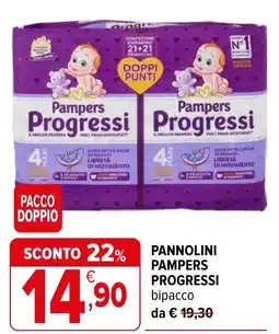Iperal Pannolini Pampers Progressi offerta