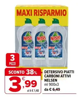 Iperal Detersivo piatti carboni attivi Nelson offerta