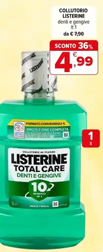 Iperal Collutorio Listerine Total Care denti e gengive offerta