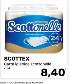 Iper Tosano Carta igienica scottonelle offerta