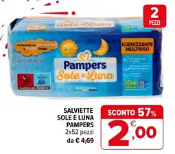 Iperal Salviette Sole e Luna Pampers offerta