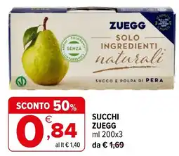 Iperal Succhi Zuegg offerta