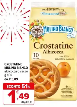 Iperal Crostatine Mulino Bianco albicocca offerta