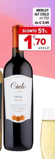 Iperal Merlot IGT Cielo offerta