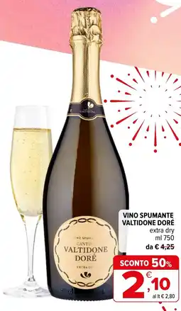 Iperal Vino spumante valtidone doré offerta