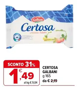 Iperal Certosa Galbani offerta