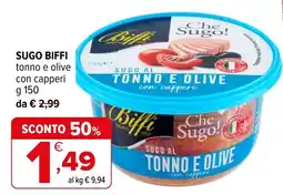 Iperal Sugo Biffi tonno e olive con capperi offerta