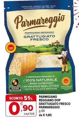 Iperal Parmigiano Reggiano Dop Grattugiato Fresco Parmareggio offerta
