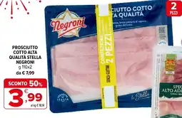 Iperal Prosciutto cotto alta qualità stella Negroni offerta