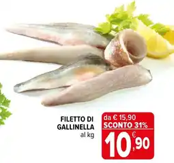 Iperal Filetto di gallinella offerta