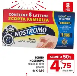 Iperal Tonno Nostromo all’olio di oliva offerta