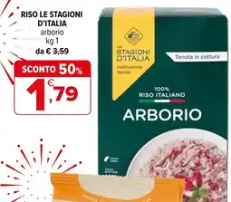 Iperal Riso le stagioni d'italia arborio offerta