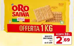 Iperal Biscotti Oro Saiwa offerta
