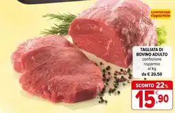 Iperal Tagliata di bovino adulto offerta