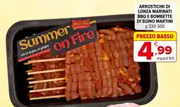 Iperal Arrostitini di lonza marinati BBQ e bombette di suino Martini Summer on Fire offerta