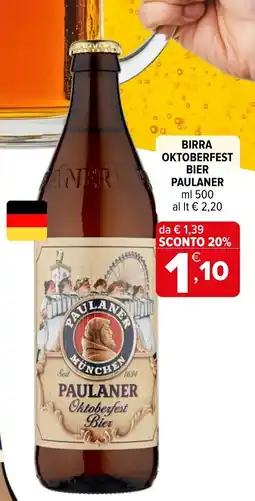 Iperal Paulaner Oktoberfest Bier offerta
