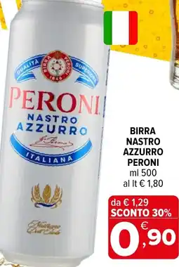 Iperal Birra Nastro Azzurro Peroni offerta