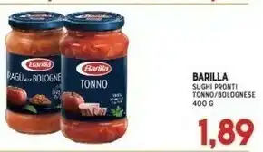 Gran Risparmio Sughi pronti tonno / bolognese offerta
