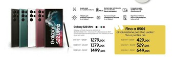 Euronics Galaxy s22 ultra offerta