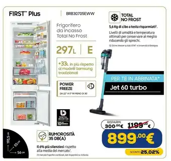 Euronics Brb30705eww frigorifero con congelatore libera installazione e bianco offerta