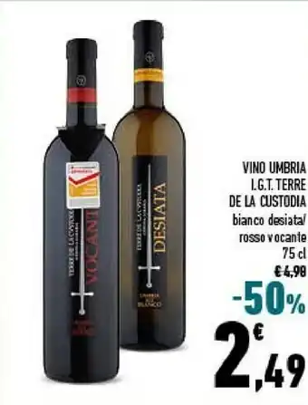 Conad City Vino umbria igt terre de la custodia bianco desiata offerta