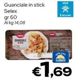 MAX Supermercati Guanciale in stick Selex offerta