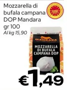 MAX Supermercati Mozzarella di bufala campana DOP Mandara offerta